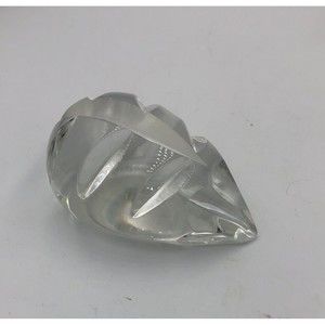 Vintage Clear Ladybug Shaped Paperweight